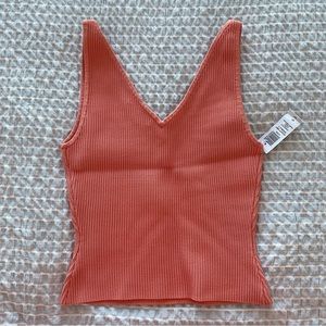 Babaton NWT Sculp Knit Double V Tank Top